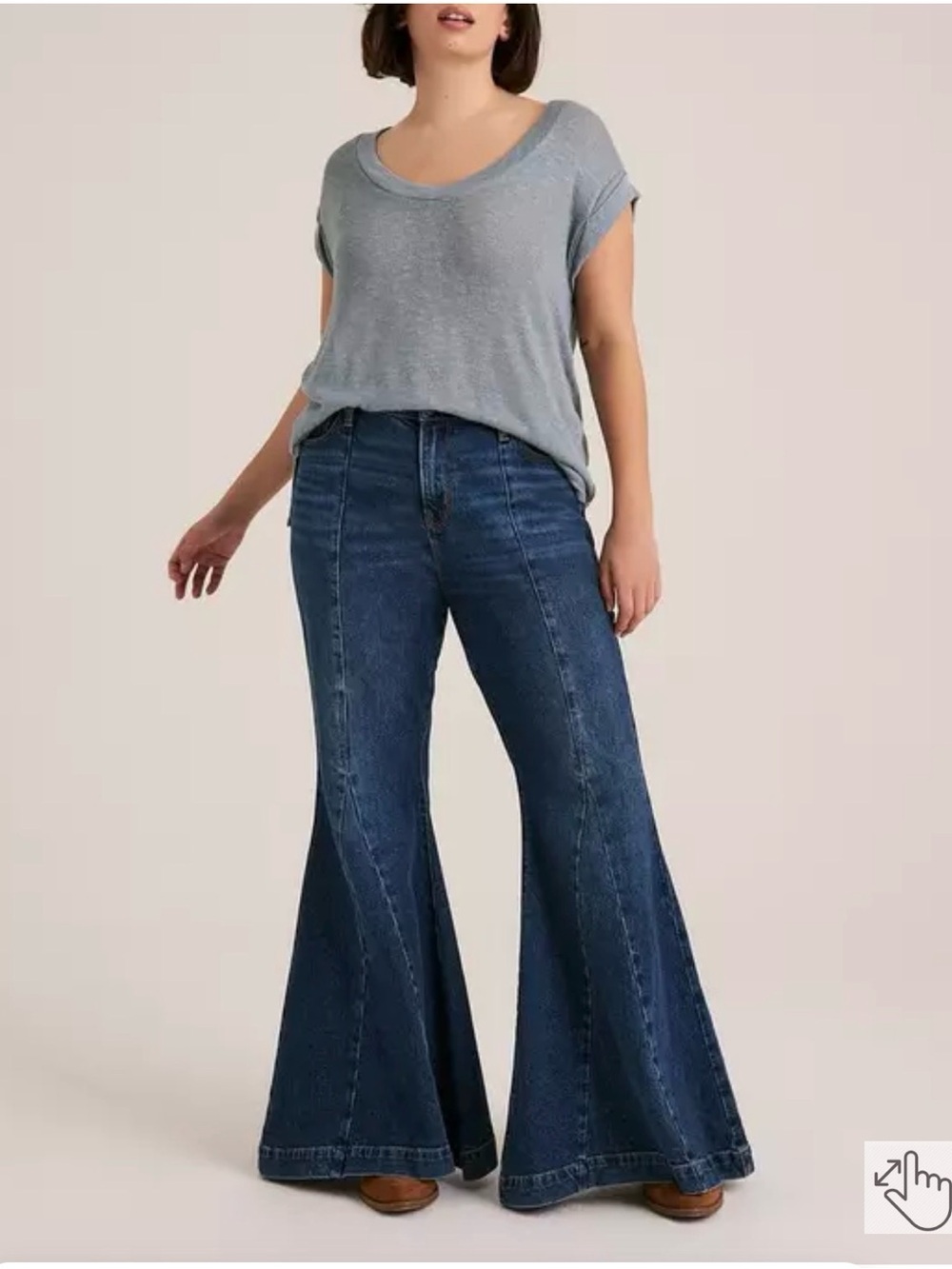 torrid Dark Blue High-Rise Flare Jeans